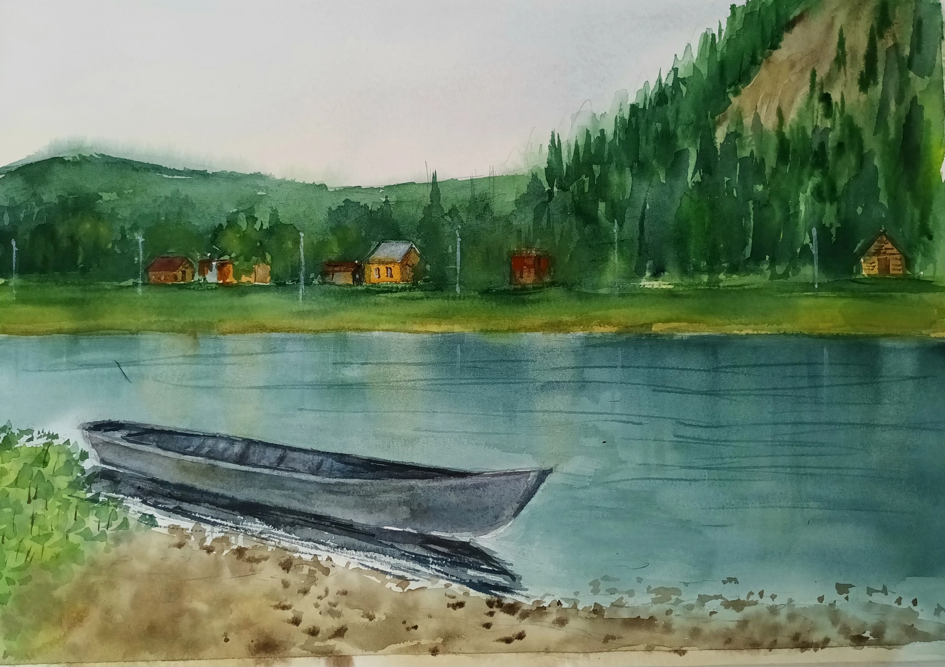 У реки
